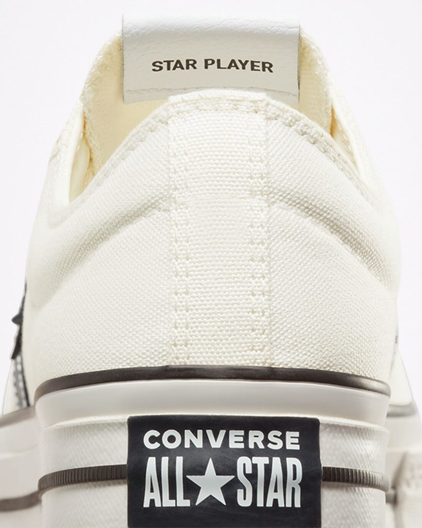 Tenisky Nizke Converse Star Player 76 Damske Biele Čierne | SK FRWB117